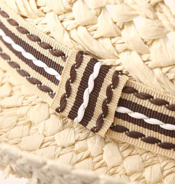 Straw Vintage Pattern Sun Hat for Women