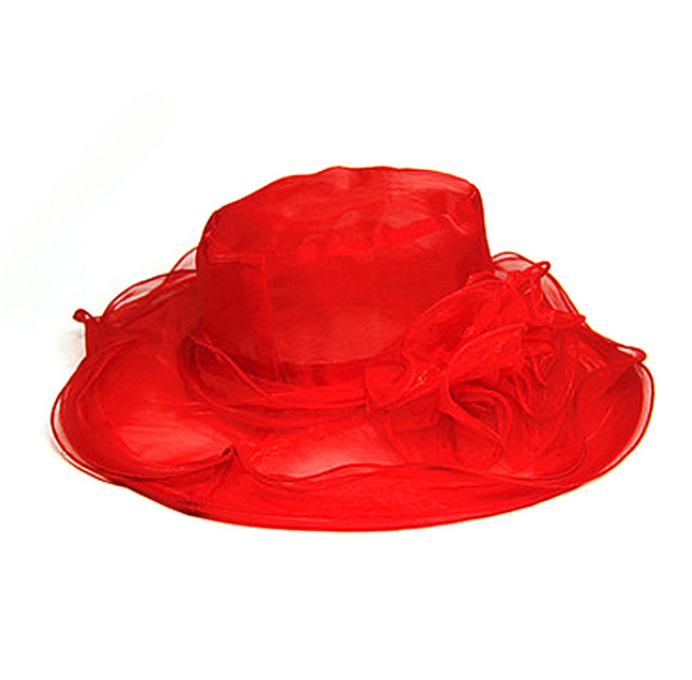 Rayon Floral Pattern Party Hat for Women