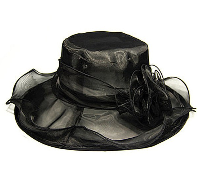 Rayon Floral Pattern Party Hat for Women