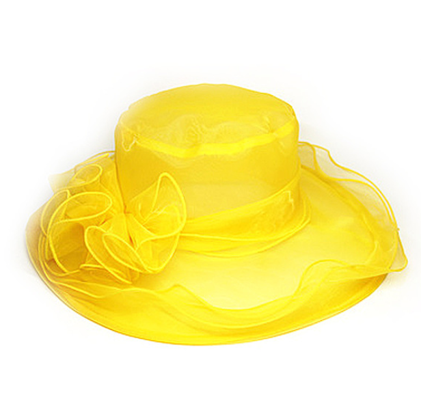 Rayon Floral Pattern Party Hat for Women