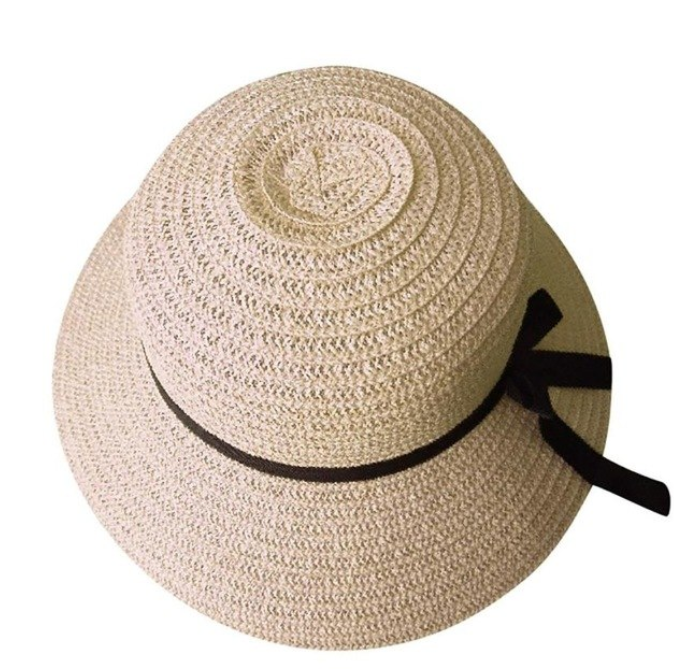 Straw Bow Pattern Sun Protection Hat 