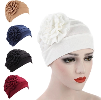 Colorful Polyester Soft Comfortable Flower Pattern Headscarf for Women