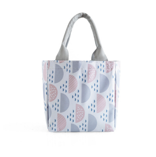 Casual Style Oxford Cloth Bird Homing Waterproof Beam Mouth Lunch Bag for Women