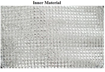 Unisex Stylish Dark Blue Oxford Long Waterproof Lunch Bag