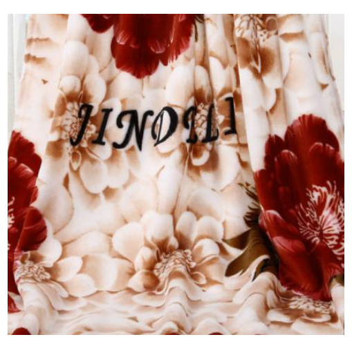 Fantastic Flannel Mechanical Wash Flowers Printed Blanket