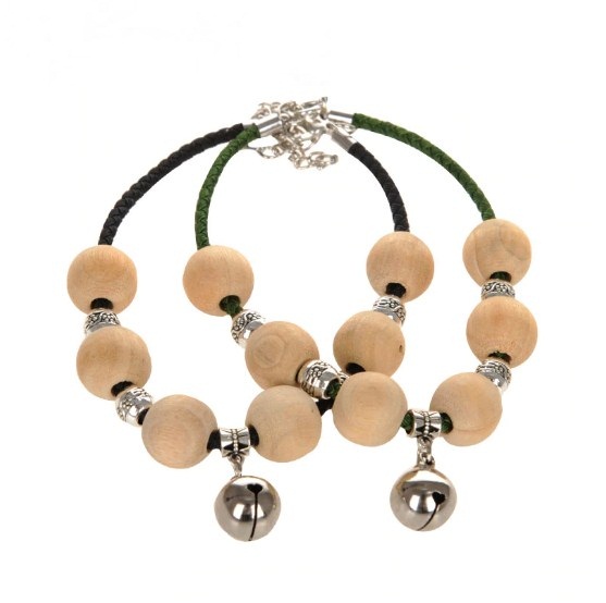 Camphorwood Adjustable Repellent Collar Ring with Bell for Dog and Cat