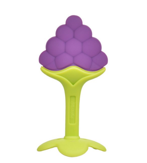 Unisex Fantastic Purple Silicone Grapes Fruit Baby Teether