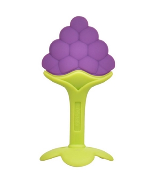 Unisex Fantastic Purple Silicone Grapes Fruit Baby Teether
