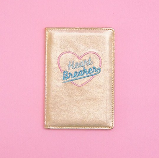 PU Leather Hologram Passport and Card Holder Wallet for Women