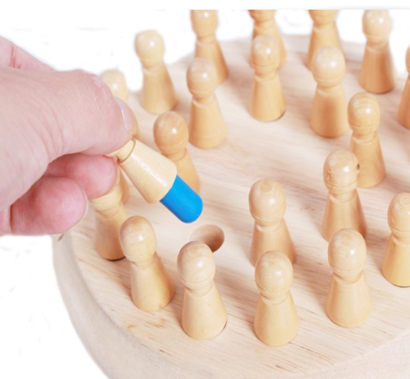 Wooden Color Chess Memory Training Toy for Kids