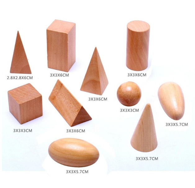 Wooden Geometric Shapes Learning Toy for Kids