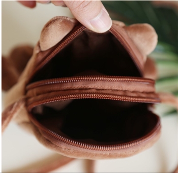 Teddy Printed Polyester Medium Size School Backpack for Kids