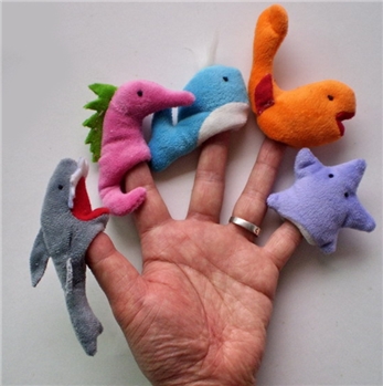 Soft Cotton Marine Animals Finger Puppets for Kids