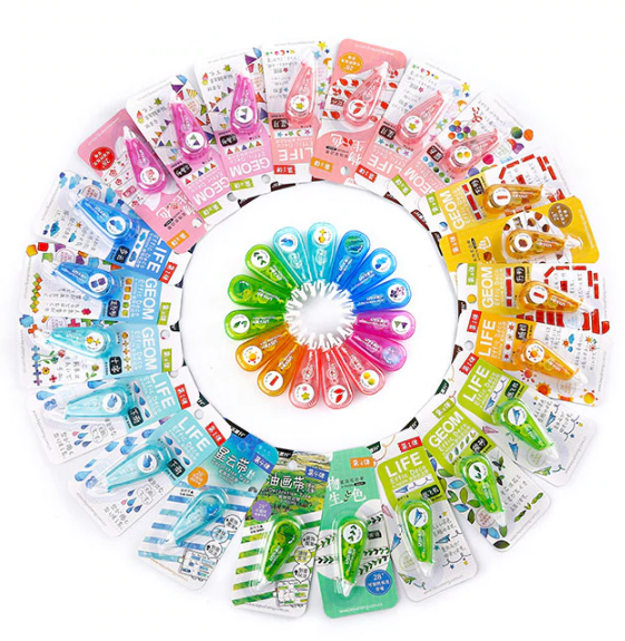 Stylish Colorful Plastic Decorative Ribbon Correction Tape
