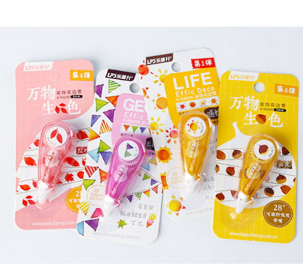 Stylish Colorful Plastic Decorative Ribbon Correction Tape