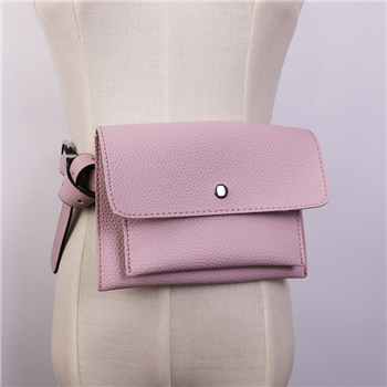 PU Leather Adjustable Casual Waist Belt Bag for Women