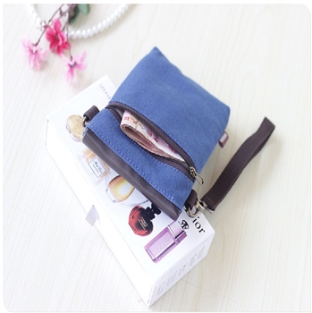 Canvas Totoro Cartoon Printed Mobile Phone Holding Messenger Bag for Women