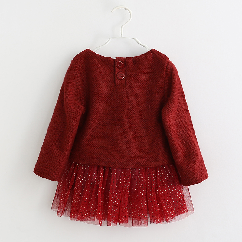 Cotton Soft Balls Tassel Cute Girls Dress