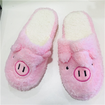Cotton Pig Cartoon Patterned Women Slippers
