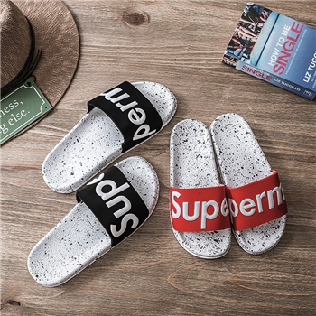EVA Letters Patterned Strap Printed Women Slippers