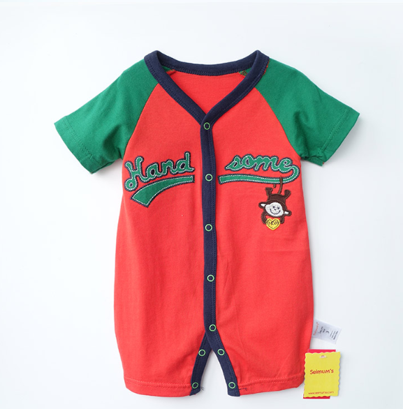 Cotton Short Sleeve Summer Dress for Baby Boy