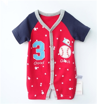 Cotton Short Sleeve Summer Dress for Baby Boy