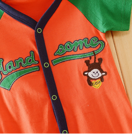 Cotton Short Sleeve Summer Dress for Baby Boy