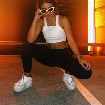 White Polyester Plain Casual Crop Women Top