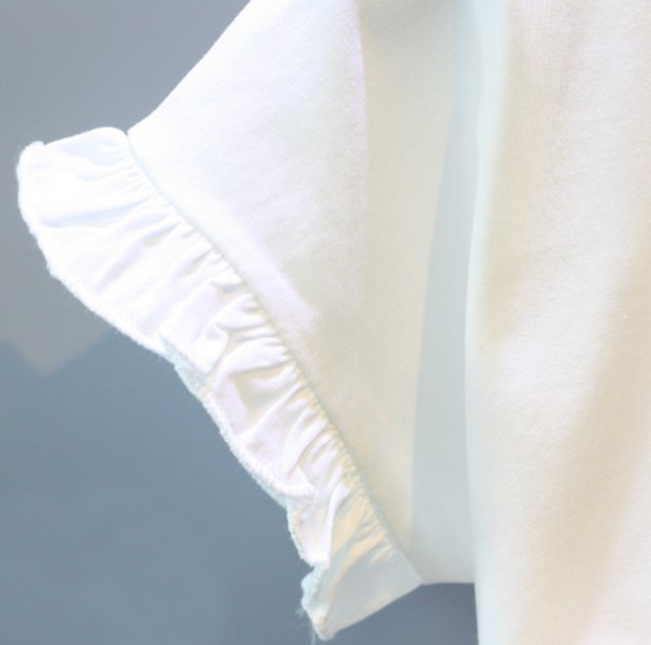 Cotton Round Neck Short Sleeve Dress for Baby Girls