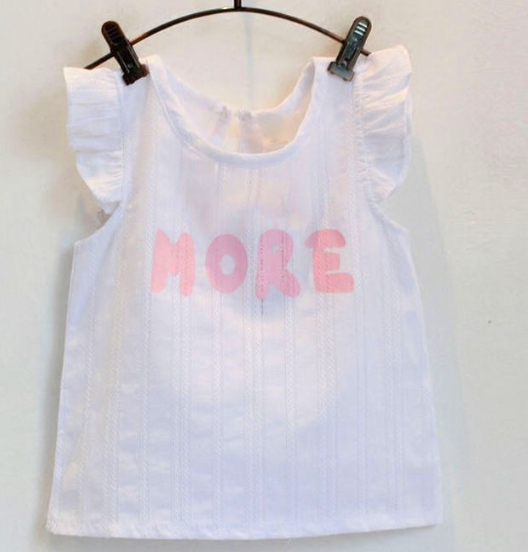 Pink Cotton Letter Printed Shorts for Baby Girl