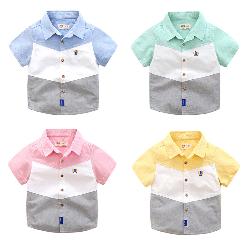 Cotton Collar Neck Shaded Casual Shirt For Boys