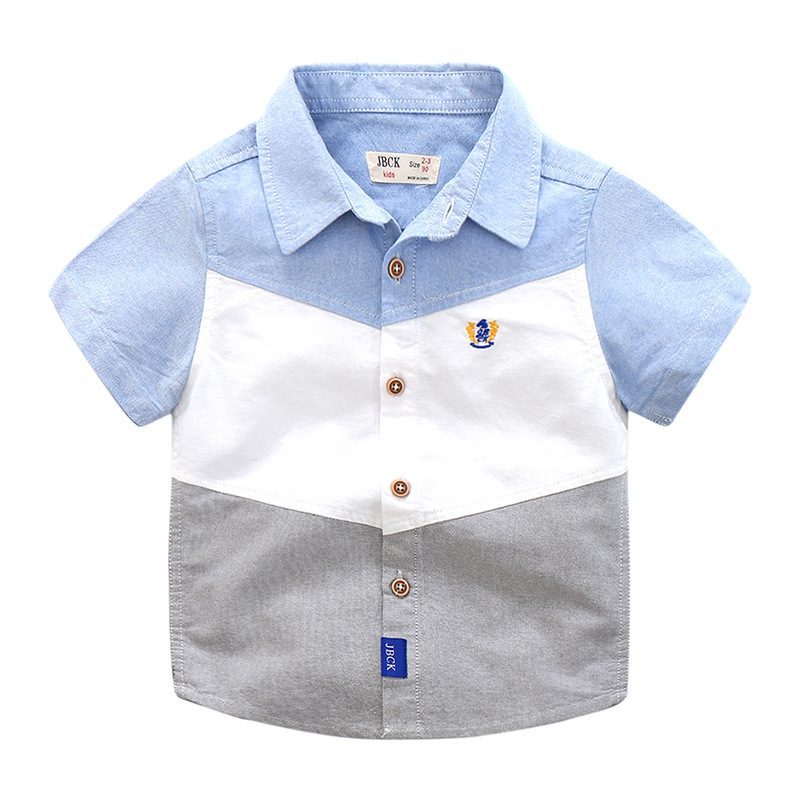 Cotton Collar Neck Shaded Casual Shirt For Boys