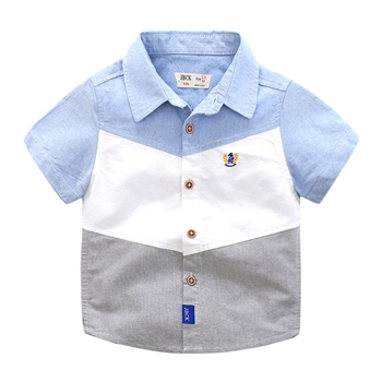Cotton Collar Neck Shaded Casual Shirt For Boys