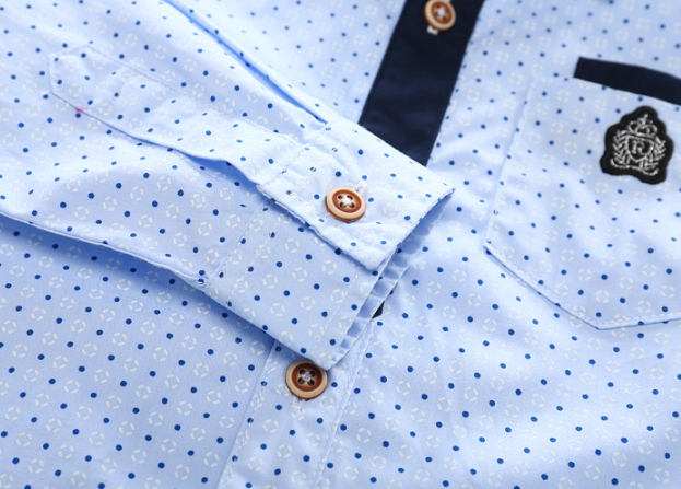 Cotton Dot Print Casual Shirt for Baby Girl