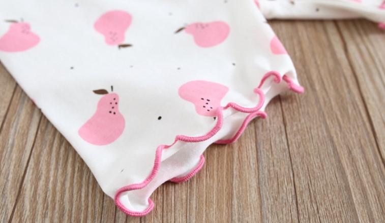 Cotton Ice Cream Pear Printed Shorts for Baby Girl