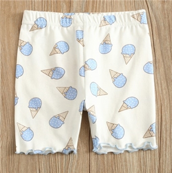 Cotton Ice Cream Pear Printed Shorts for Baby Girl