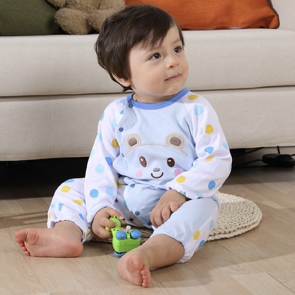 Cotton Cartoon Patterned Casual Romper For Kids