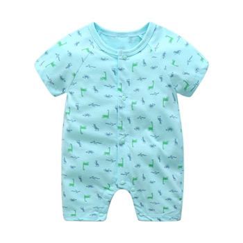 Cotton Printed Casual Romper For Kids