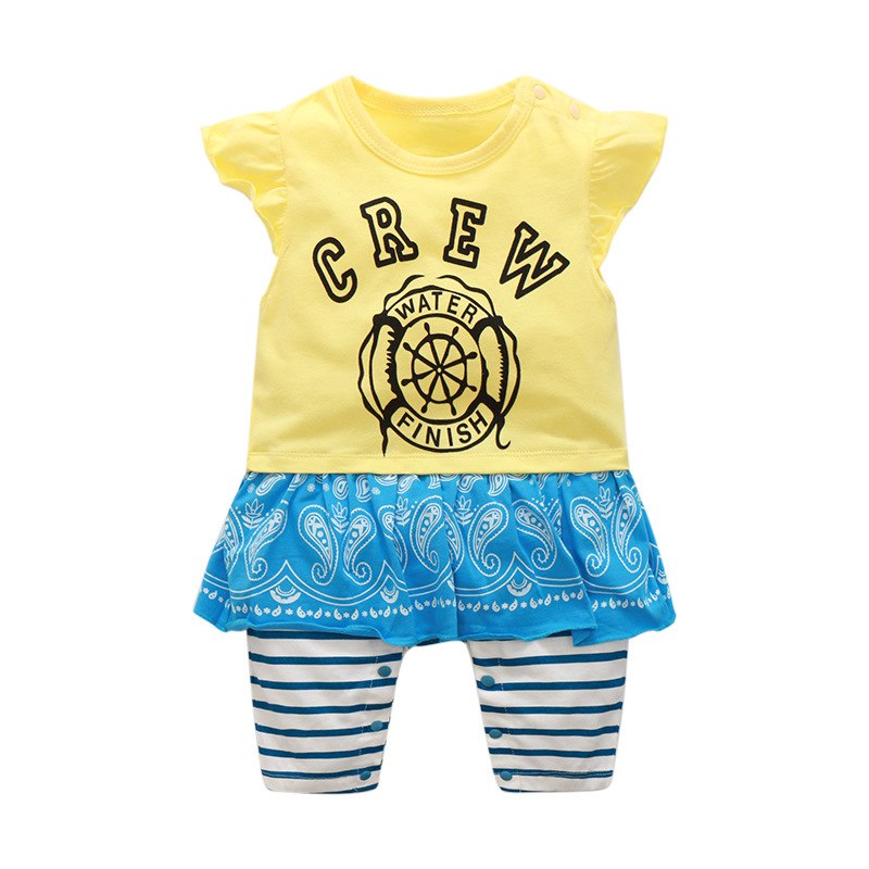 Cotton Printed Peplum Top Plain Pants For Kids
