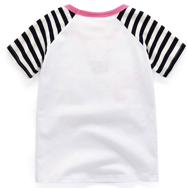 Cotton Casual Stripped Sleeves T-shirt For Kids