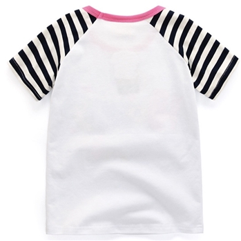 Cotton Casual Stripped Sleeves T-shirt For Kids