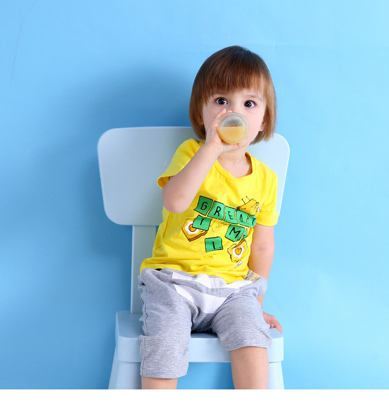 Cotton Printed Front Casual T-shirt For Kids