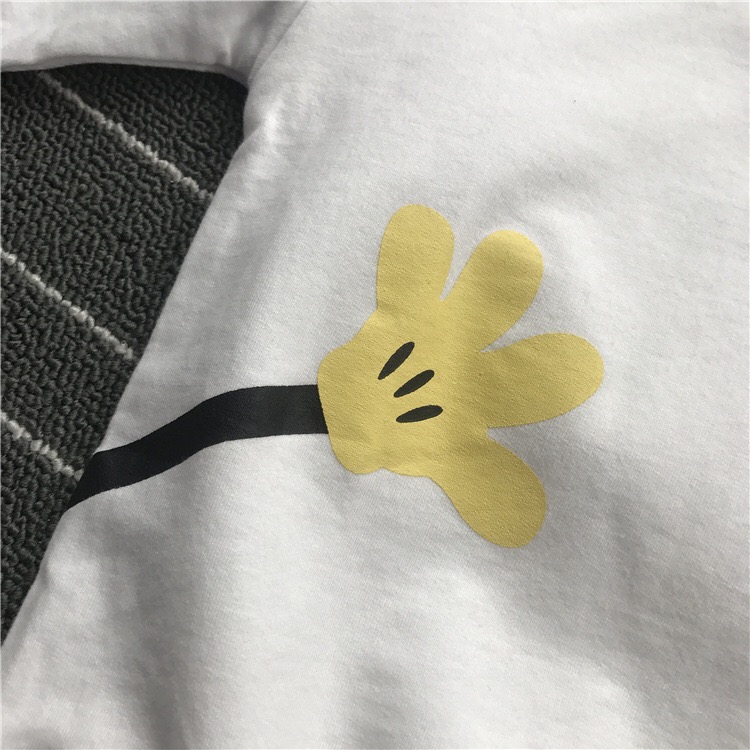 Cotton Cartoon Hands Printed Casual T-shirt For Boys