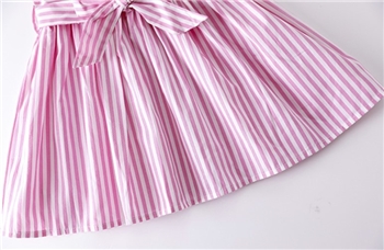 Cotton Striped Printed Skirt Dress for Girls