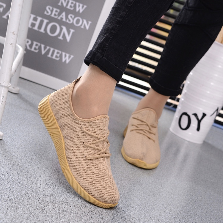 Canvas Round Toes Plain Casual Flexible Women Shoes