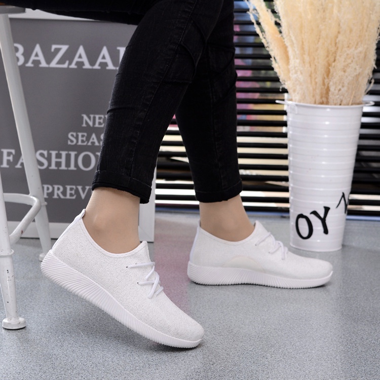 Canvas Round Toes Plain Casual Flexible Women Shoes