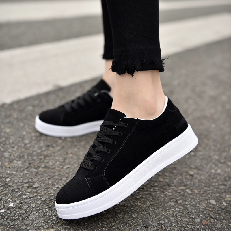 Canvas Plain Lace Patterned Front Sneaker Style Women Shoes