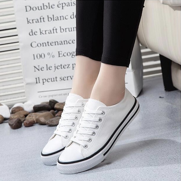 Canvas Plain Printed Women Shoes