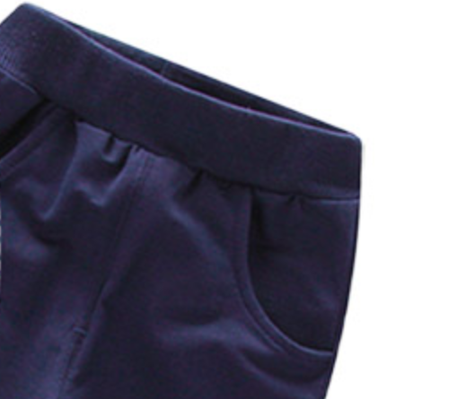 Blue Cotton Liner Long Sleeve Dress for Baby Boy