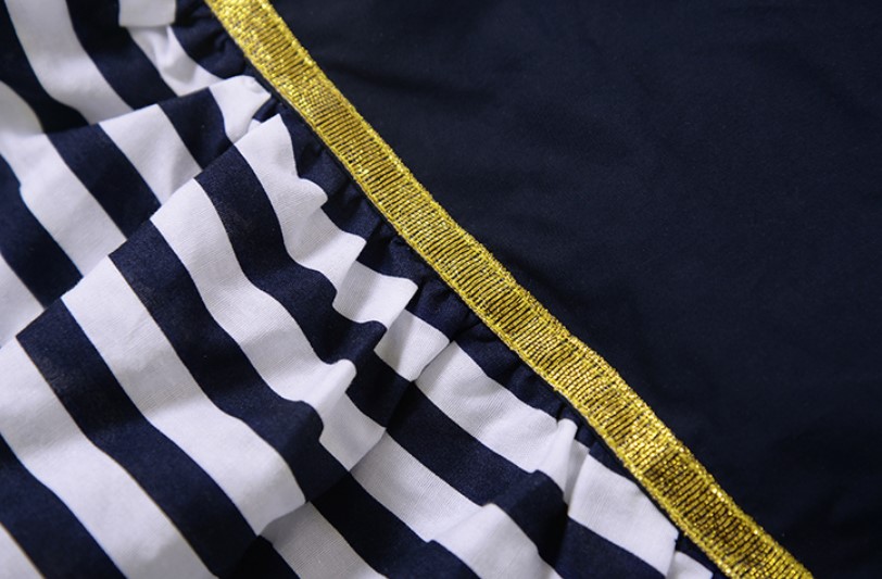 Cotton Strips Printed Dress for Baby Girl